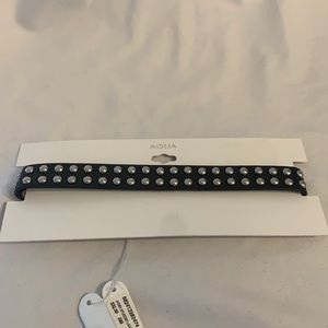 Aqua By Bloomingdales Leather Studded Choker
